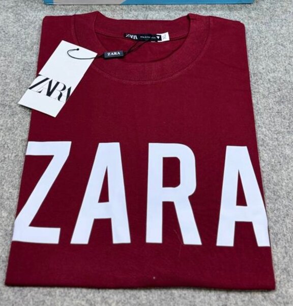 T-shirt ZARA Rouge Unisexe