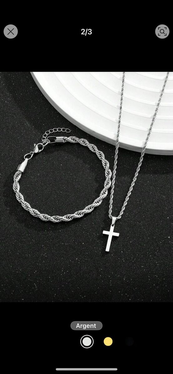 Ensemble Bijoux Or et Argent