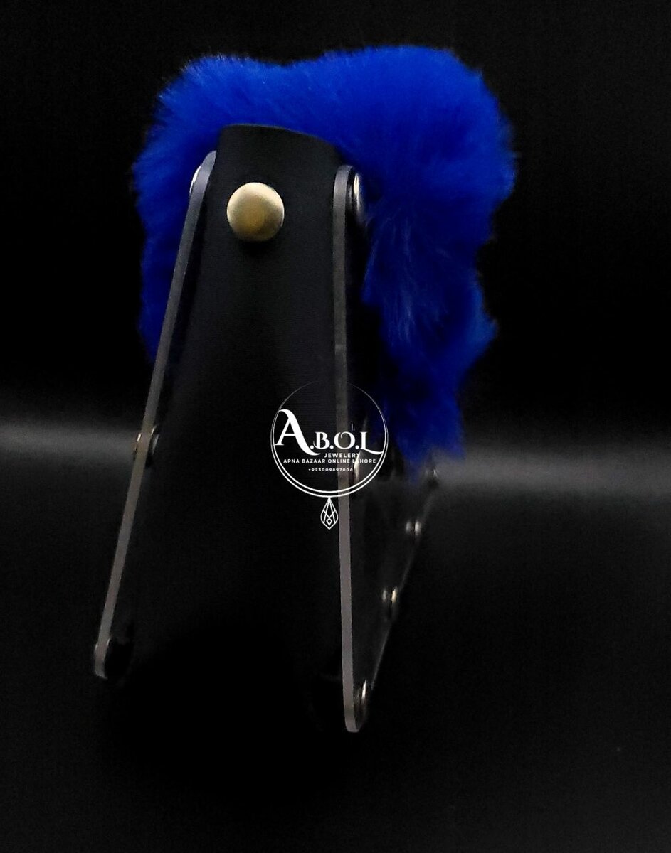 BLUE CLEAR ACRYLIC KIDS BAG WITH SHOULDER CHAIN