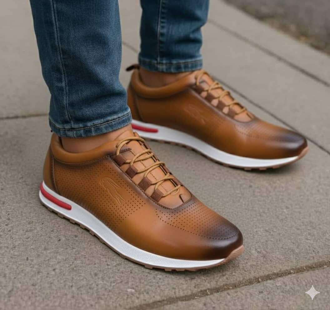 Baskets en cuir élégantes