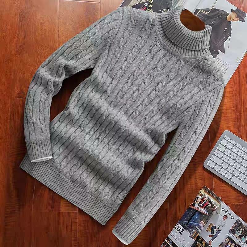 Pull en tricot à col roulé