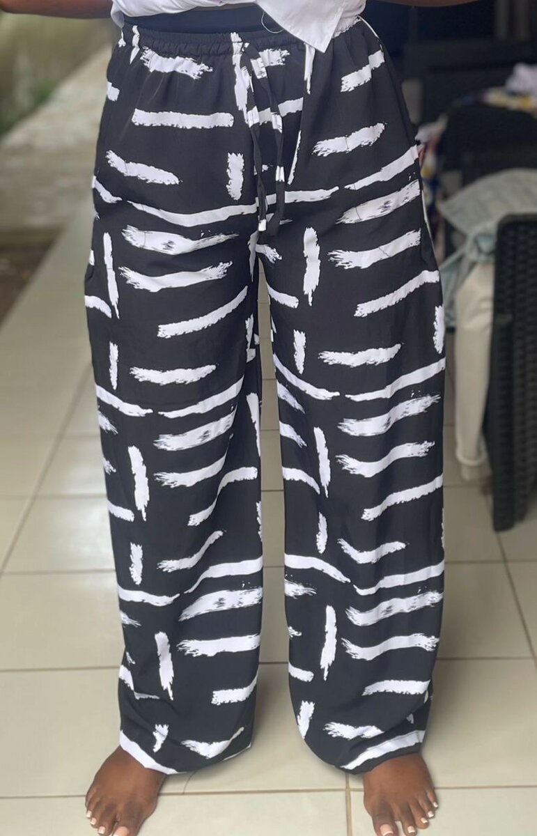 Pantalons larges imprimés boho