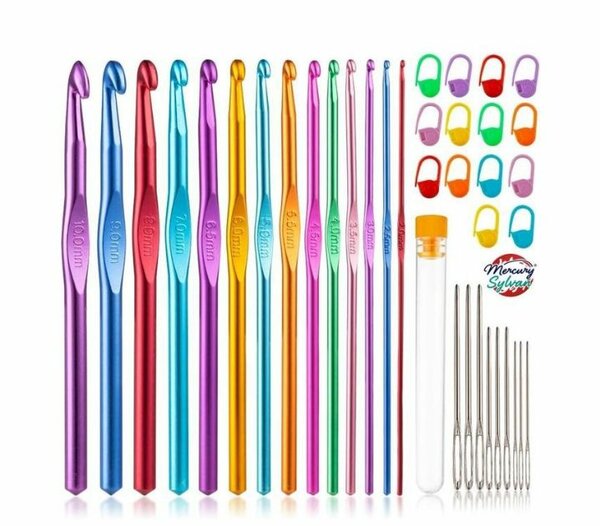 Crochets en aluminium colorés