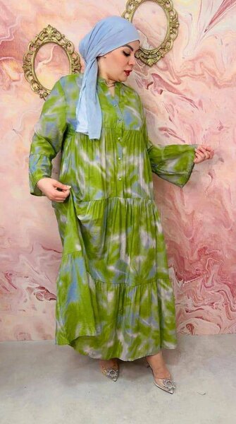 Longue robe turquoise