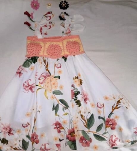 Robes fillettes laine-tissu