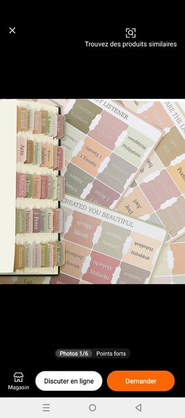 Étiquettes biblique