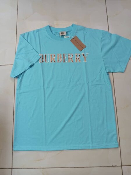 T-shirt bleu Burberry homme