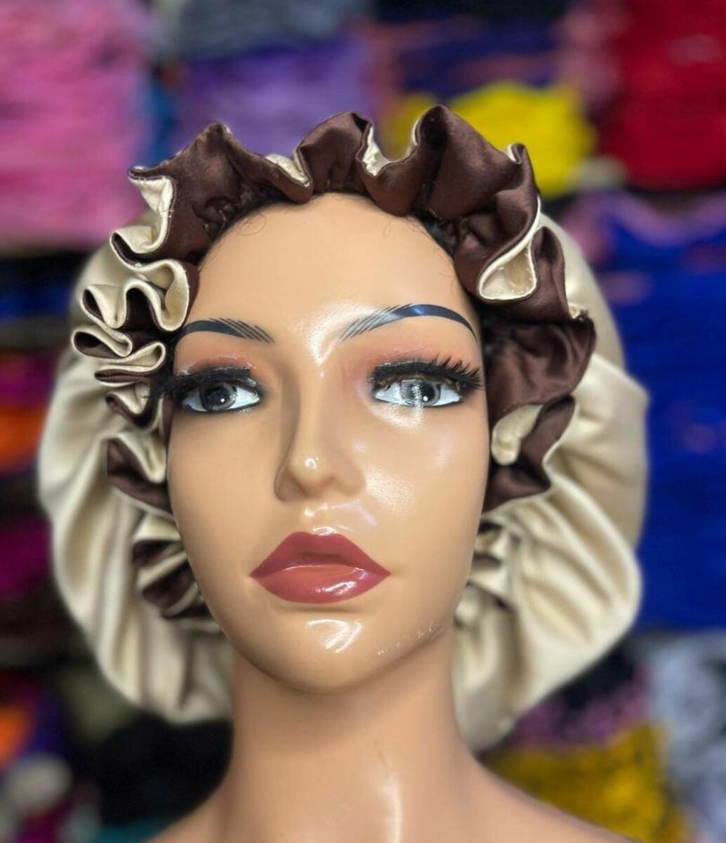 Satin Sleep Bonnet Cap