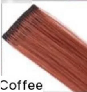 Hair Extensions Clip In Neon Hair Extension Hairpieces Party Highlights Synthetic Halloween Hair Accessories Colored Straight Extension Clip Ins for Kids Girls 22" 1pcs