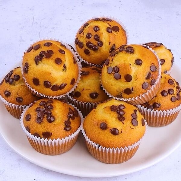 Muffins aux pépites chocolat
