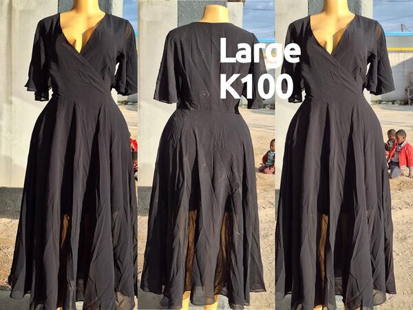 Beautiful and high-quality women's dress made of salaula silk