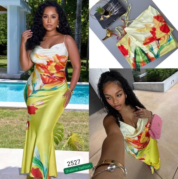 Robe longue florale élégante