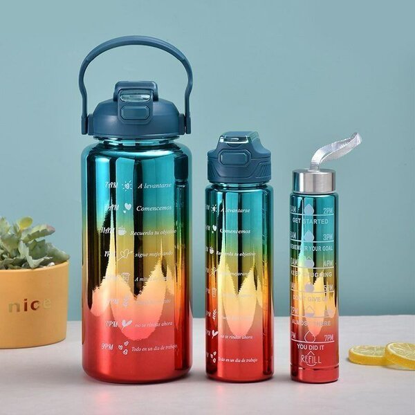 Coloured 3in1 water bottle