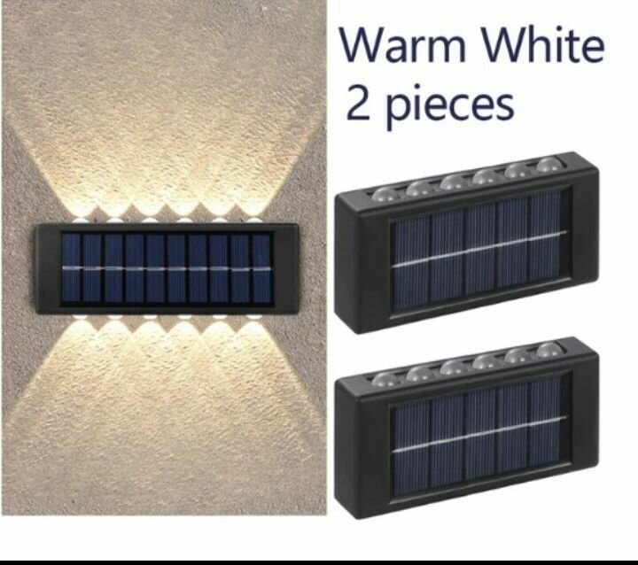2 Applique murale solaire LED