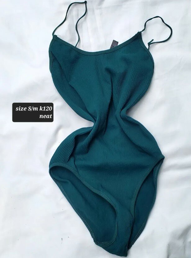 Comfortable women's bodysuit green