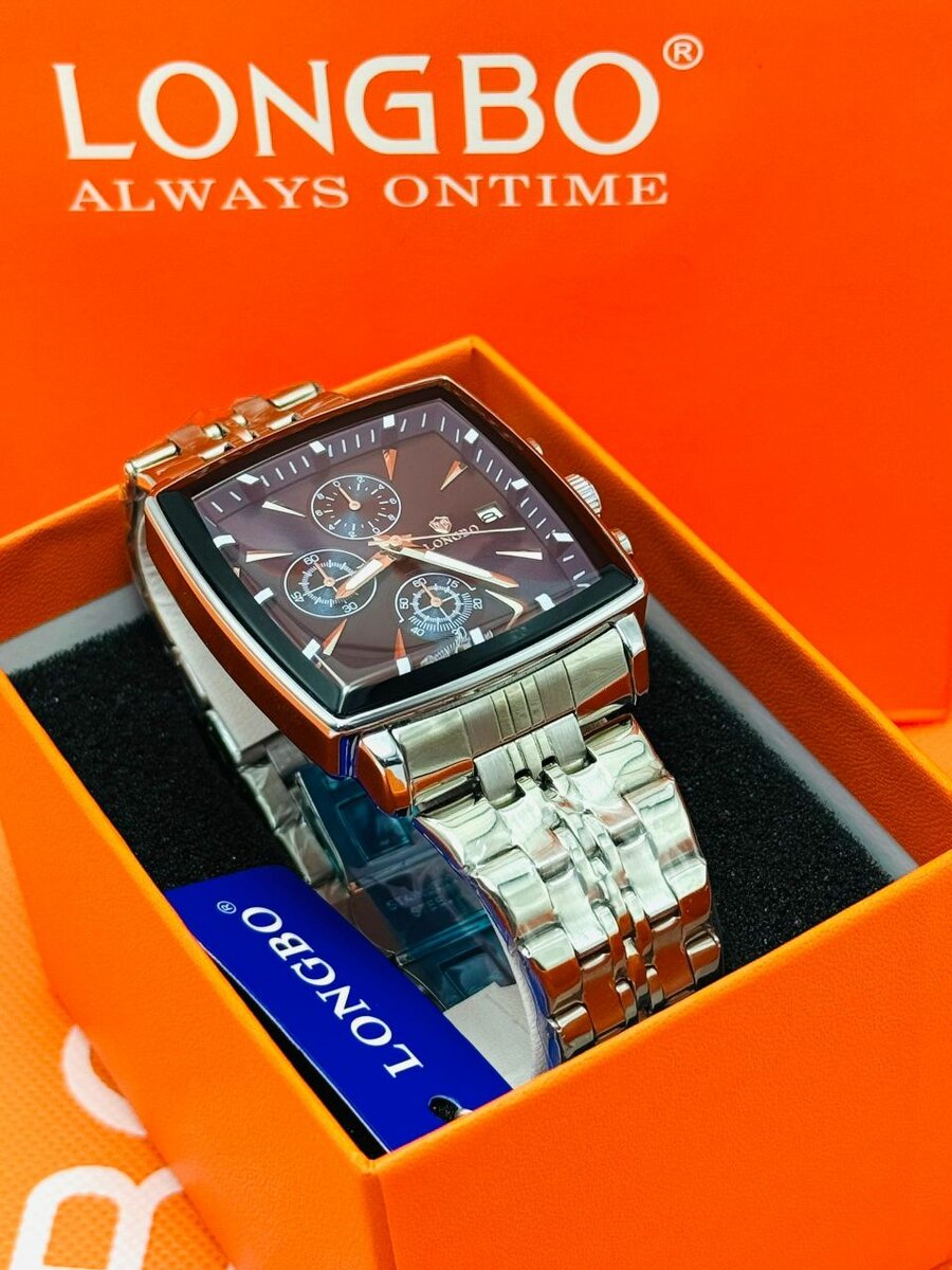 Montre LONGBO pour hommes, chronographe