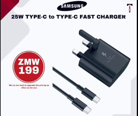 SAMSUNG 25W TYPE-C to C FAST CHARGERS