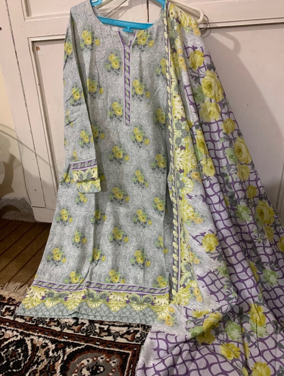 Preloved large warda khaddar 3 piece