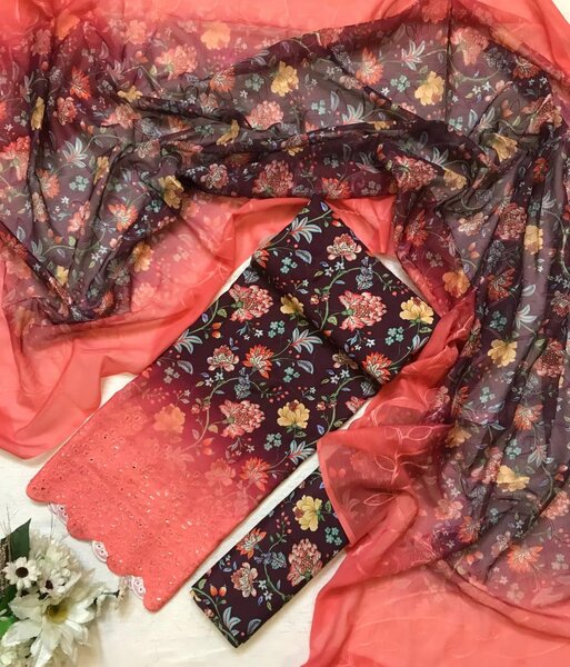 Chikenkari swiss lawn 11colours available dc free