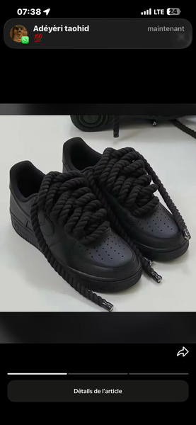 Baskets originales à grosse lacets