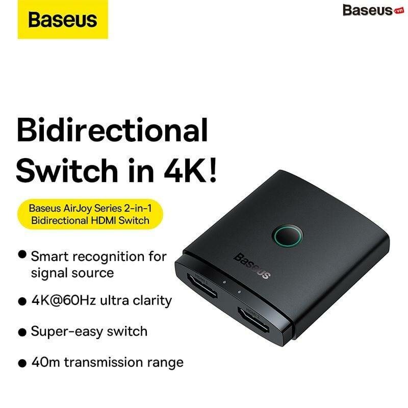 Commutateur HDMI 4K Bidirectionnel Baseus