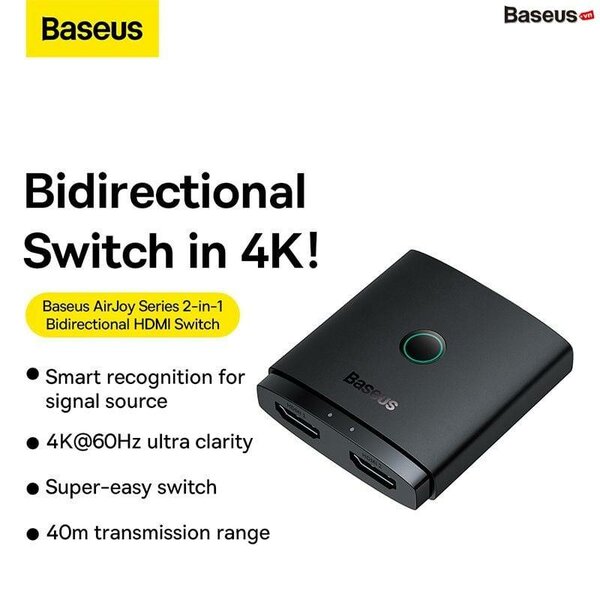 Commutateur HDMI 4K Bidirectionnel Baseus