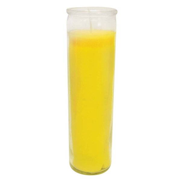 Bougie Jaune en Verre