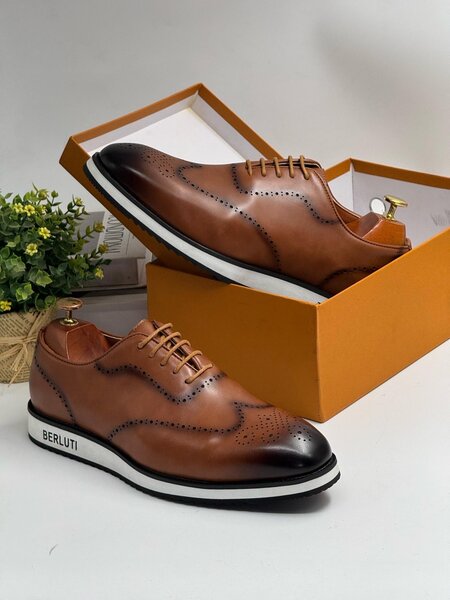 LOUIS VUITTON BROWN AND WHITE