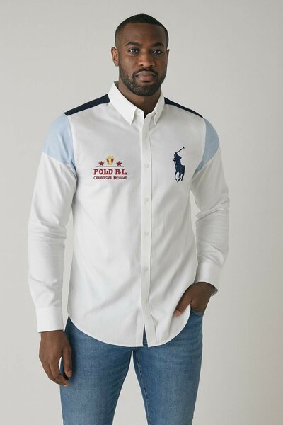 Chemise colorblock homme élégante
