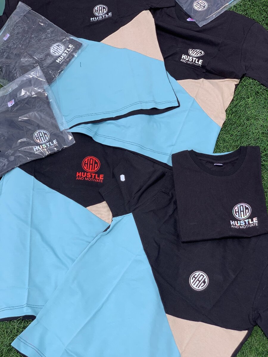 Hustle and motivate t-shirts