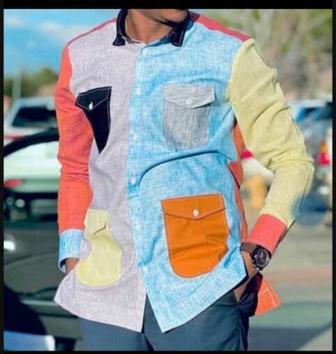 Chemise Patchwork Élégante