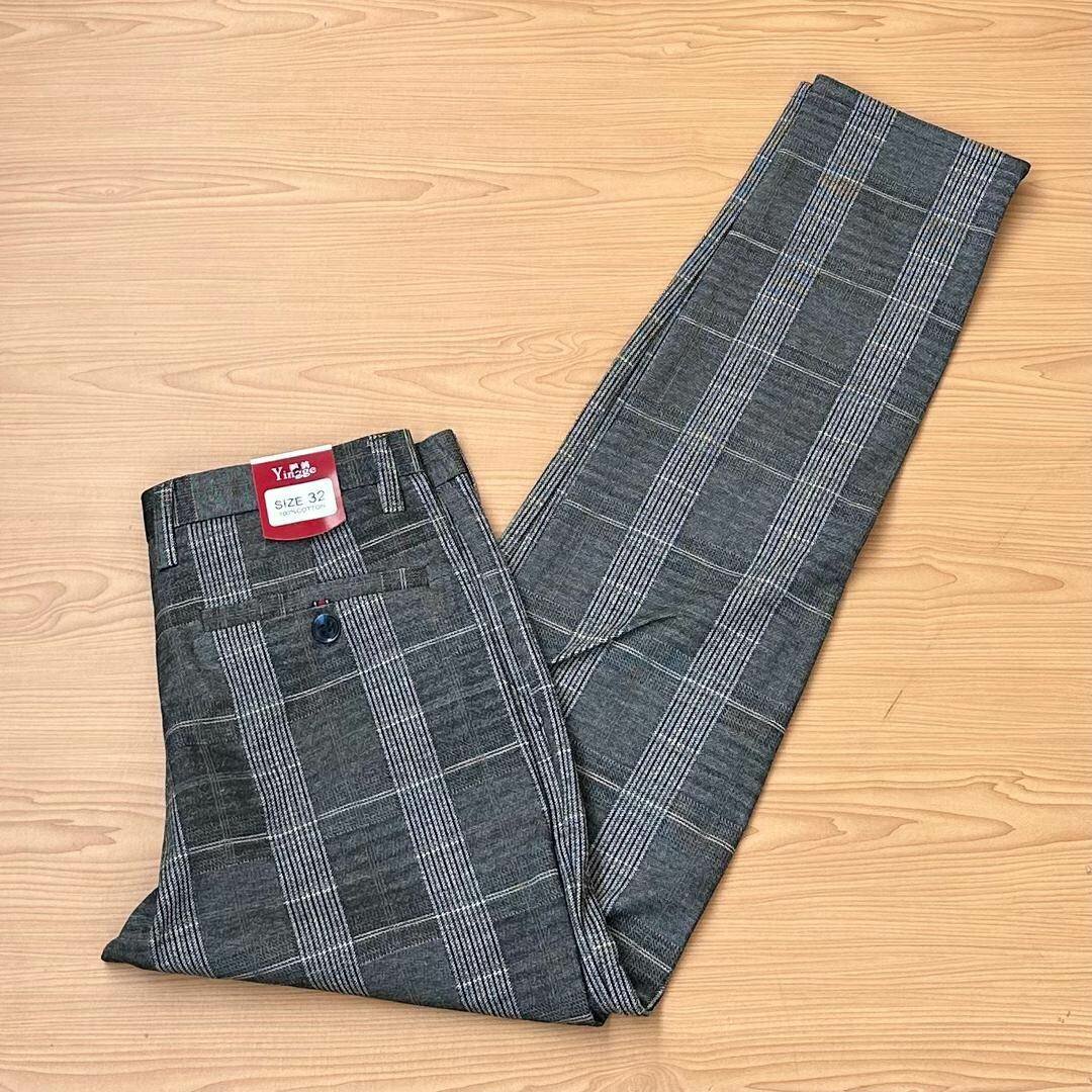 Check fashion trousers