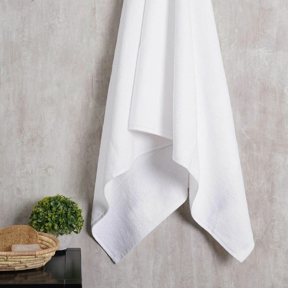 Royal White Bathroom Towel - 100% Cotton