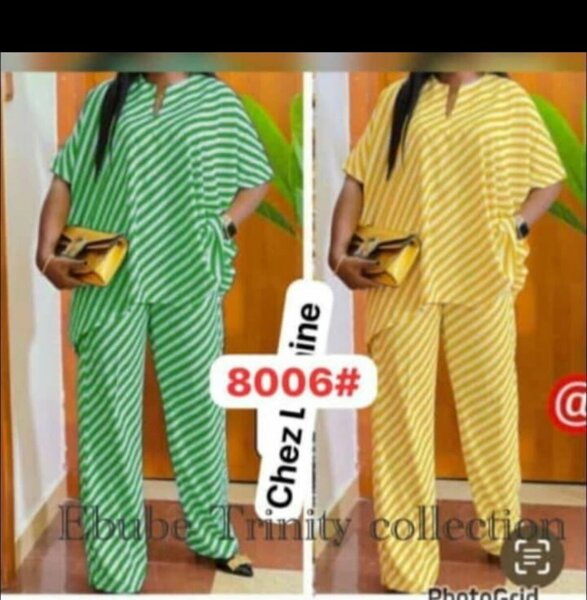 Ensemble rayé confortable