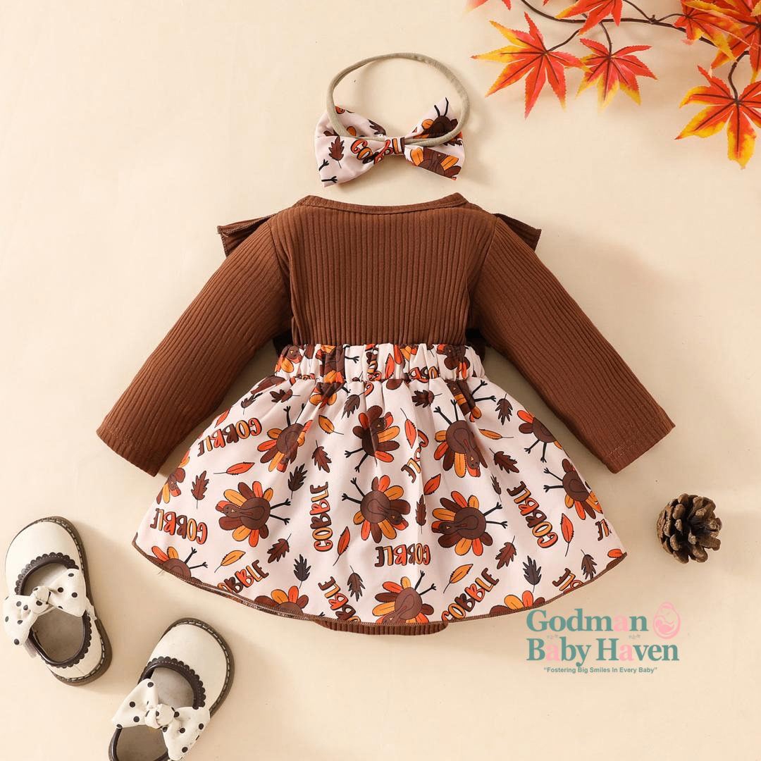 Baby Girl Dress(Faux Detachable)