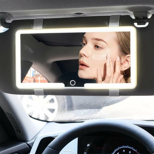 Miroir LED de voiture rechargeable