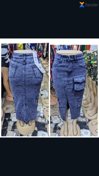 Ladies long  jeans skirt available