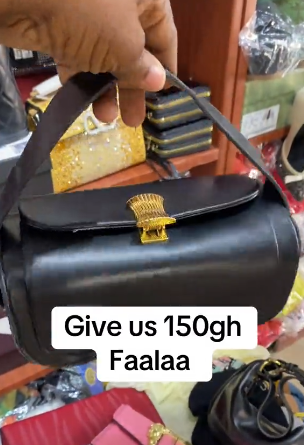 Women's beautiful black bag