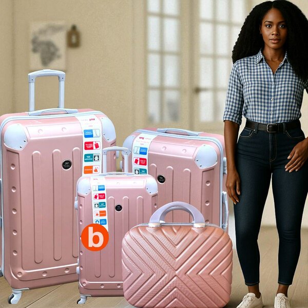 Set de valises élégantes 4 pièces