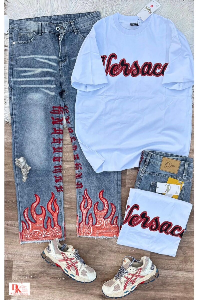 Ensemble T-shirt et Jean Mode