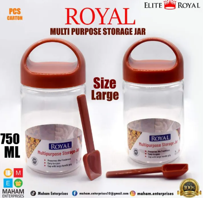 Royal Elite 750ML Storage Container for Spices and Other Multipurpose Uses