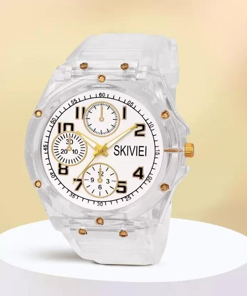 Transparent Analog watch for boys