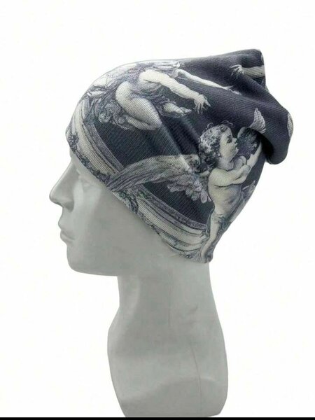 Bonnet imprimé anges mode