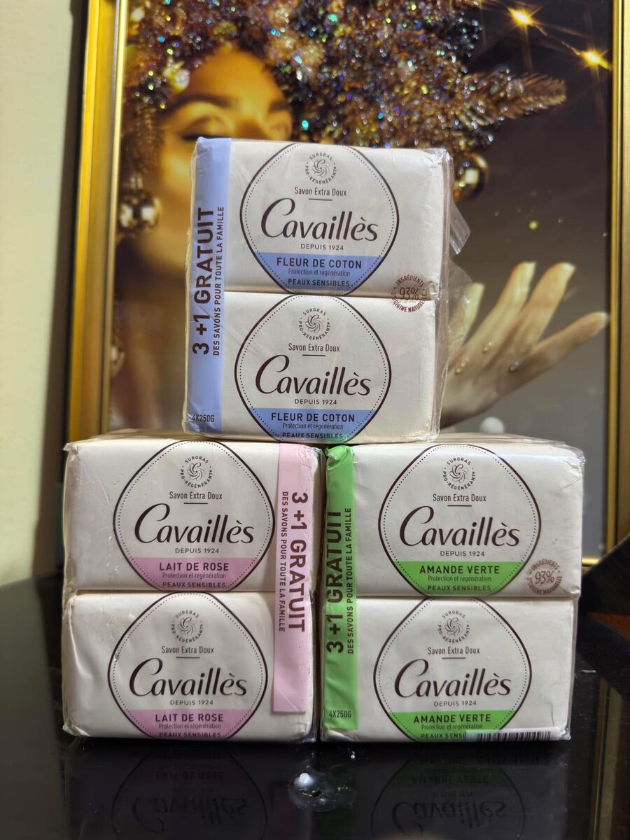 Savon extra-doux Cavaillès - lot de 4*250g