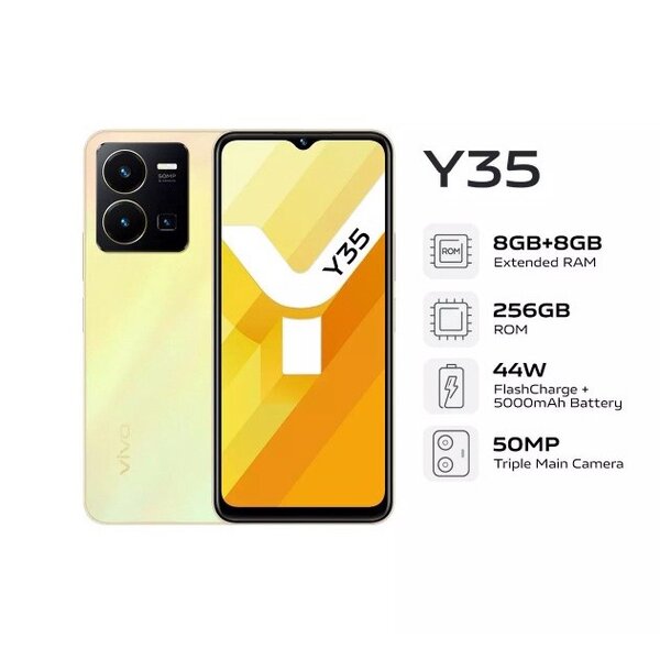 Vivo Y35 256giga 8giga ram 2sim 4G neuf