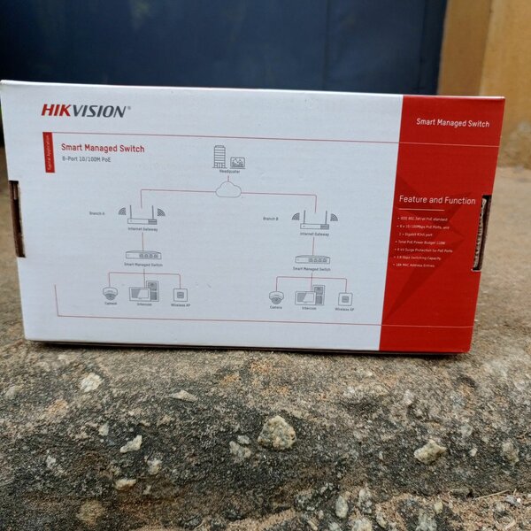 Switch géré 8 ports PoE Hikvision