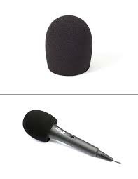 5 Bonnettes de microphone noir