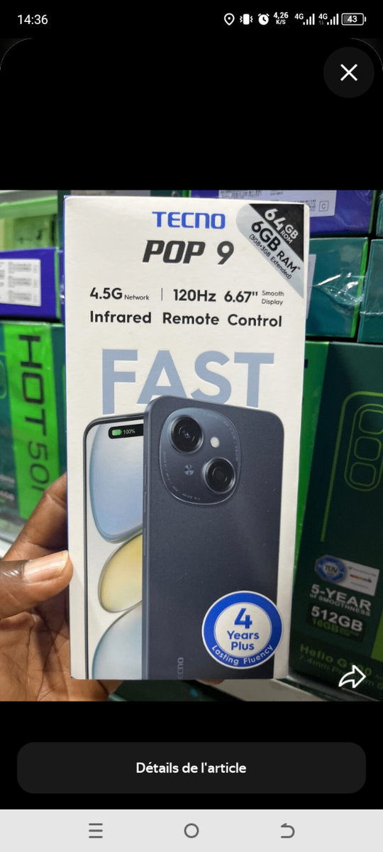 Tecno Pop 9 - Smartphone 4G