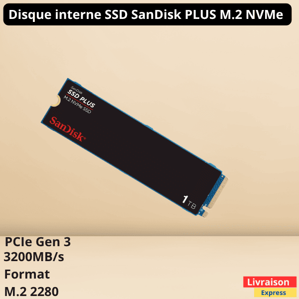 SSD interne SanDisk M.2 NVMe 1TB