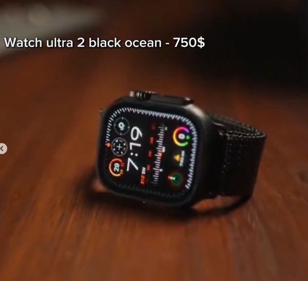 Watch ultra 2 black ocean 